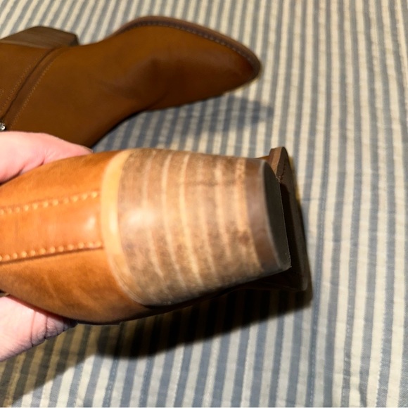 SAM EDELMAN Neena Brown Leather Point-Toe Ankle Boots 6.5 - Picture 13 of 15